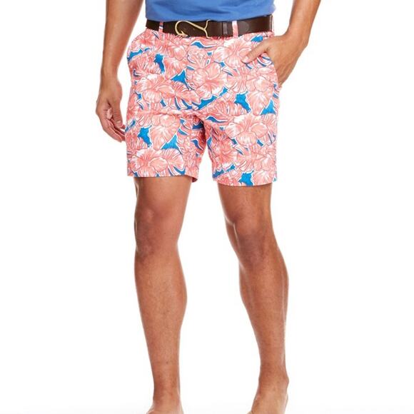Vineyard Vines Men’s Coastal Floral Breaker 7” Shorts size 30 - Picture 1 of 6